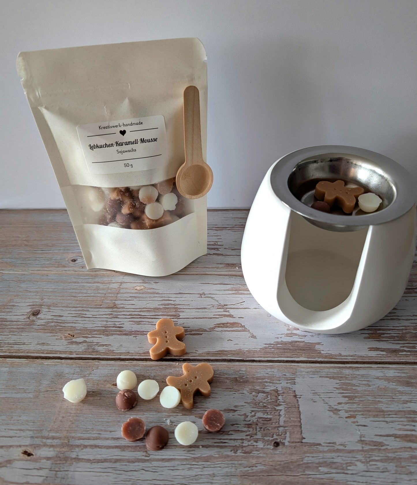 Wachsmelts-Mischung Lebkuchen-Karamell-Mousse